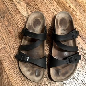 Birkenstock black Franca sandals